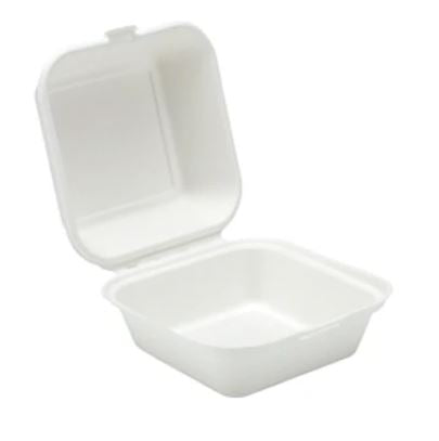 Bagasse 6" Burger Box 1 x 500