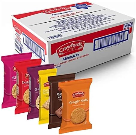 Crawford's Mini Packs Assorted Biscuits 32g (100 Pack)