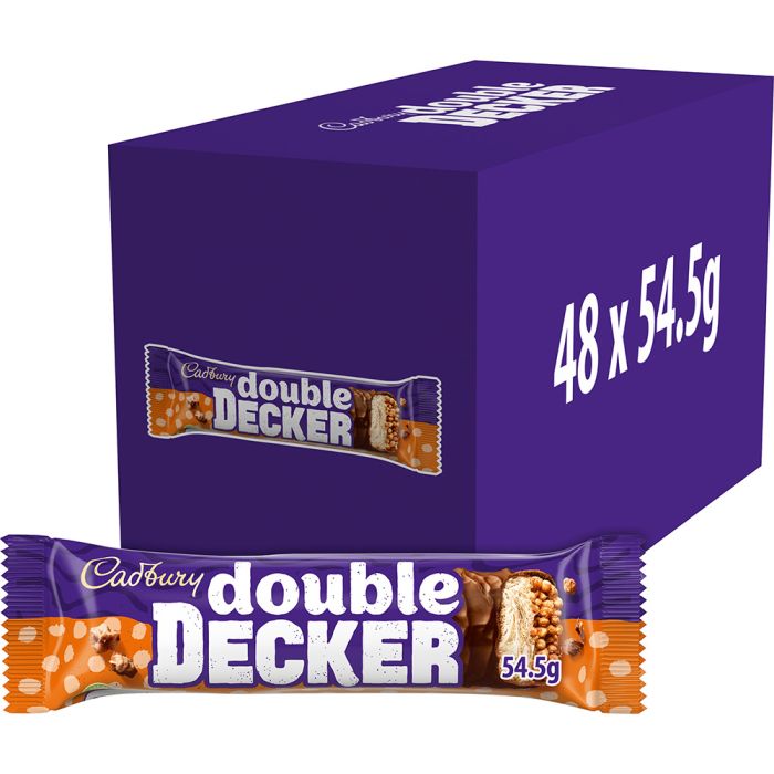 Cadbury Double Decker Chocolate Bar 54.5g (48 Pack)
