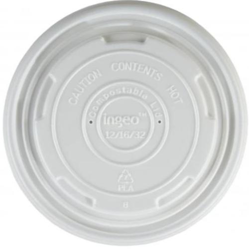 12-16oz Lid for Compostable Soup Container 1 x 500